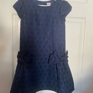 ✨Gymboree Navy Blue Polka Dot Dress